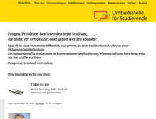 Tablet Screenshot of hochschulombudsmann.at
